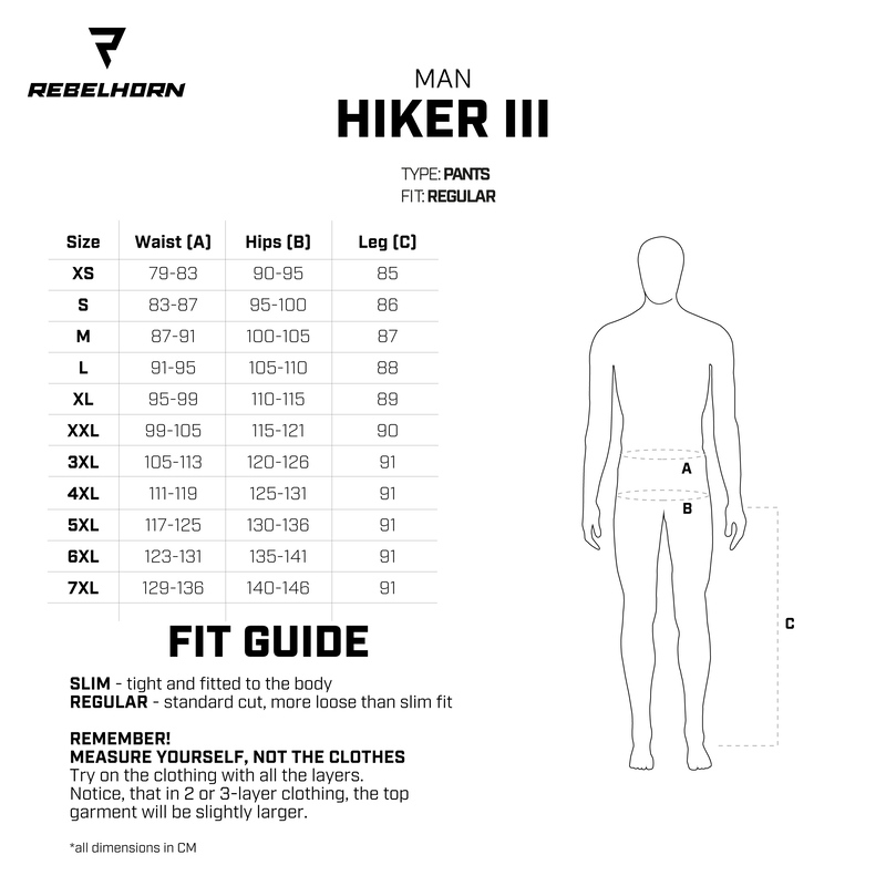 Мотоштаны текстильные Rebelhorn HikerIII черный