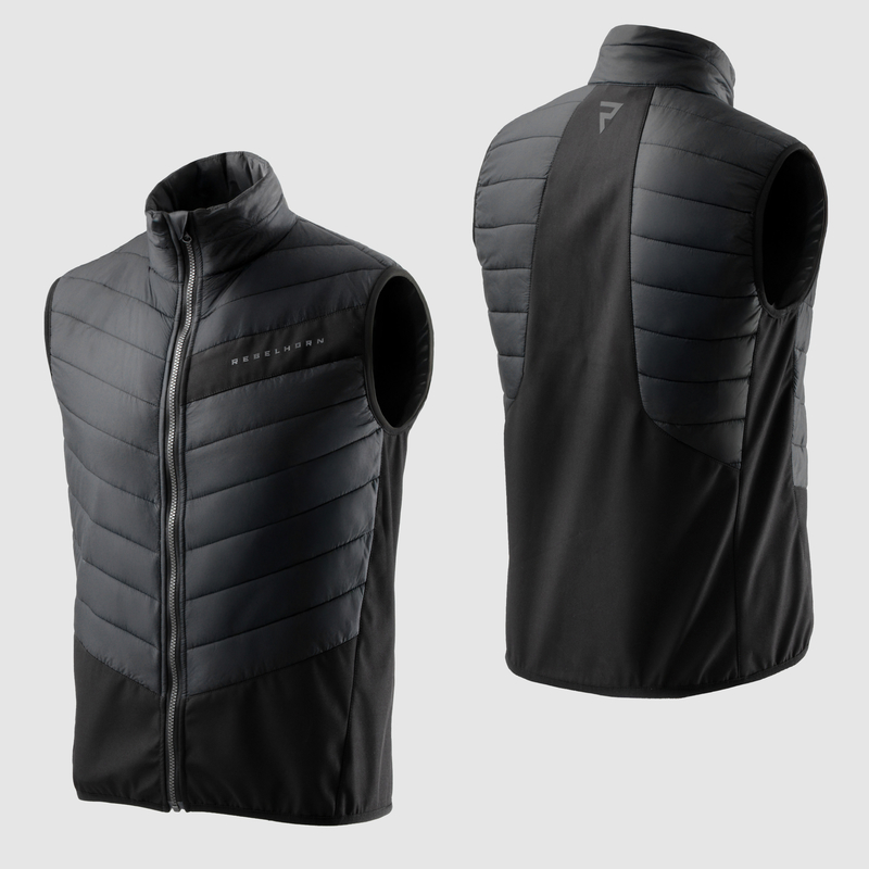 Мотокуртка текстильная Rebelhorn HardyIII черный/серый/красный/синий