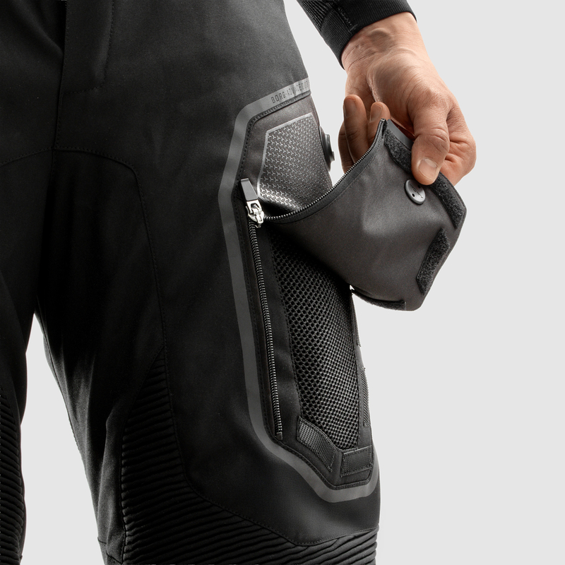 Мотоштаны текстильные Rebelhorn Borg II черный