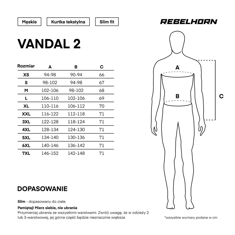Мотокуртка текстильная Rebelhorn Vandal2 черный
