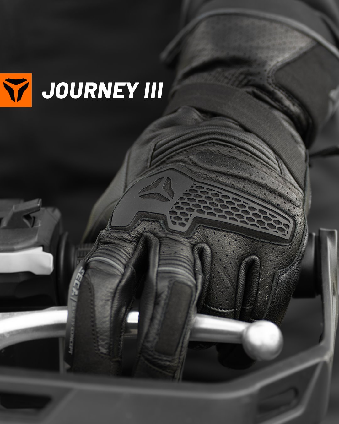 Мотоперчатки кожаные Seca Journey III черный