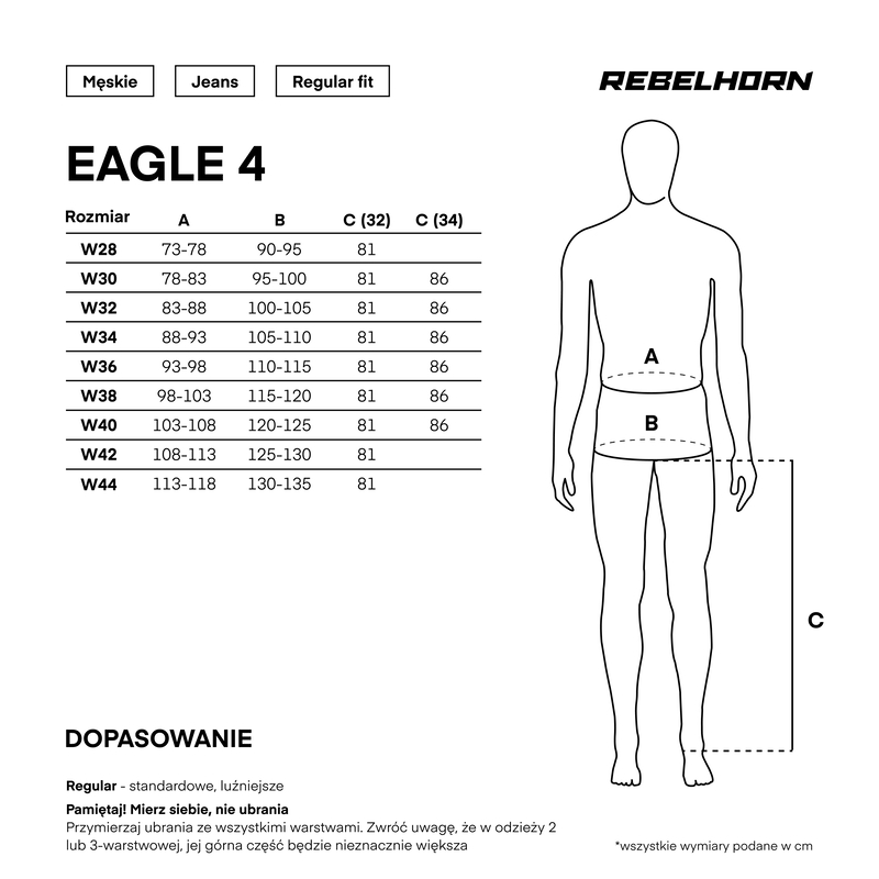 Мотоджинсы Rebelhorn Eagle4 стираный синий