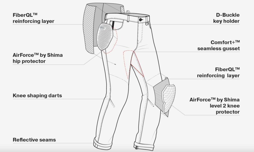 Мотоджинсы SHIMA DEVON черный