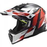 Мотошлем детский LS2 MX437 Fast Evo MINI STRIKE black white red