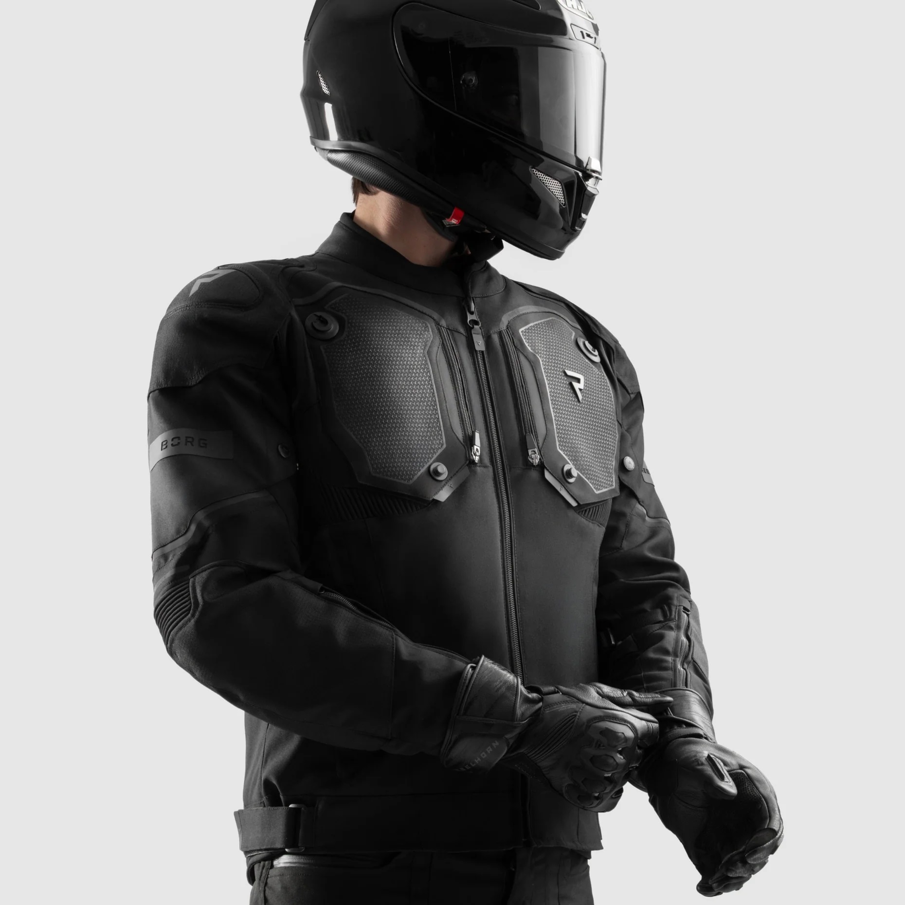 Мотокуртка текстильная Rebelhorn Borg II черный