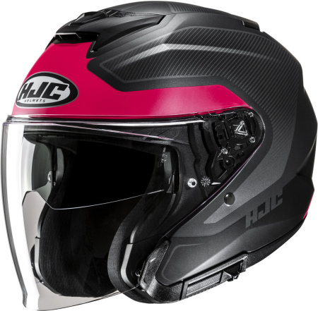 Мотошлем HJC I31 Tevis матовый чёрный розовый - магазин Motostyles