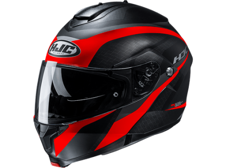 Мотошлем HJC C91 Taly MC1SF черный красный - магазин Motostyles