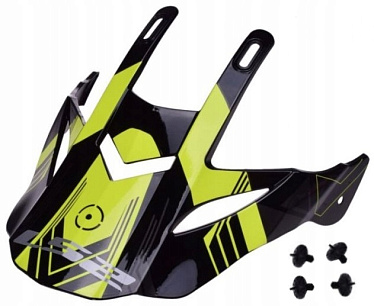Козырек каски LS2 MX436 Trigger черный  желтый - магазин Motostyles