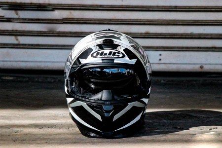 Мотошлем HJC C70 Troky черный серый