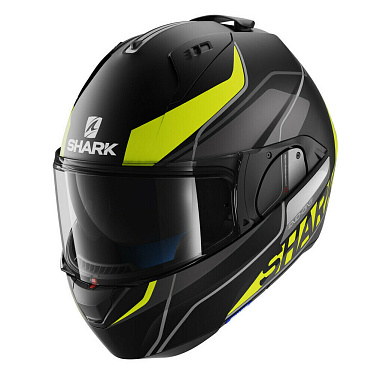 Мотошлем Shark EvoOne V2 Krono белый/черный/желтый - магазин Motostyles