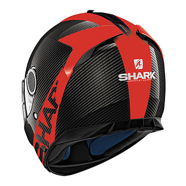 Мотошлем Shark Spartan 1.2 Carbon Skin черный красный - магазин Motostyles