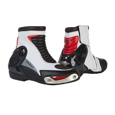 Мотоботы Rebelhorn FUEL II белый черный - магазин Motostyles