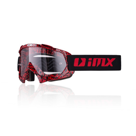 Мотоочки IMX MUD Graphic красный черный - магазин Motostyles