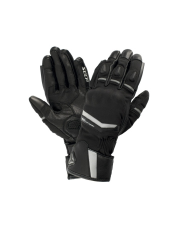 Мотоперчатки женские кожаные Seca Compass Waterproof черный - магазин Motostyles