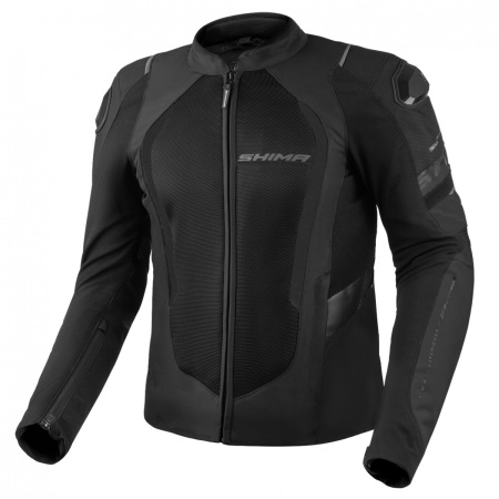 Мотокуртка текстильная SHIMA MESHPRO 2.0 черный - магазин Motostyles
