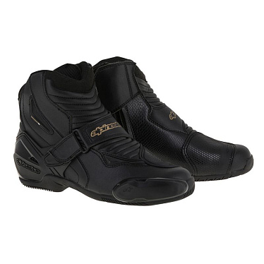 Мотоботы женские Alpinestars SMX-1 R Stella черный золотой - магазин Motostyles