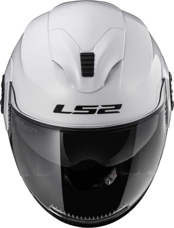 Мотошлем LS2 OF570 Verso mono глянцевый белый - магазин Motostyles