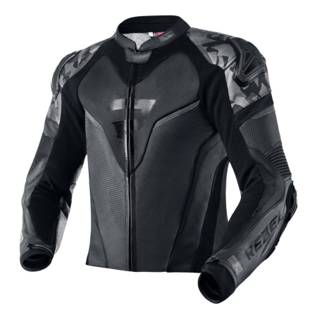 Мотокуртка кожаная Rebelhorn Rebel черный - магазин Motostyles