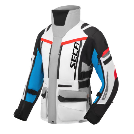 Мотокуртка женская текстильная Seca Arrakis III серый/синий/красный