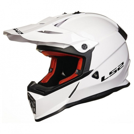Мотошлем детский LS2 MX437 Fast Evo MINI белый - магазин Motostyles