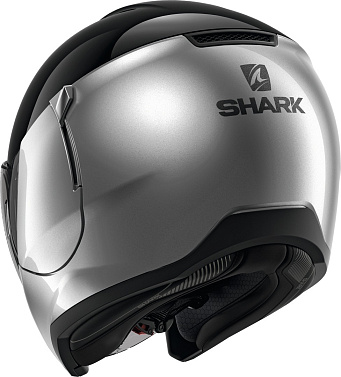 Мотошлем Shark Citycruiser Dual Blank черный серебристый - магазин Motostyles