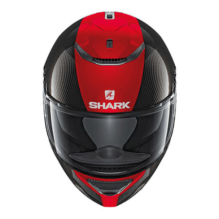 Мотошлем Shark Spartan 1.2 Carbon Skin черный красный - магазин Motostyles
