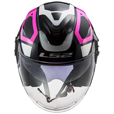 Мотошлем LS2 OF570 Verso Marker матовый/черный/фиолетовый - магазин Motostyles