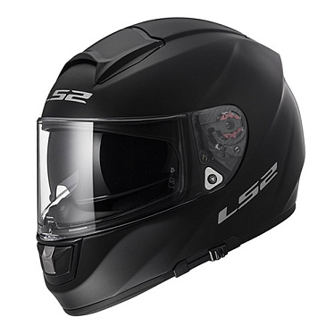 Мотошлем LS2 FF397 Vector Solid матовый черный - магазин Motostyles