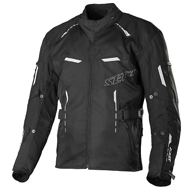 Мотокуртка текстильная Seca Orkan черный - магазин Motostyles