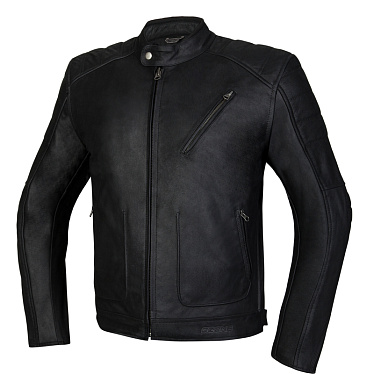 Мотокуртка кожаная Ozone Sparrow 2 черный - магазин Motostyles
