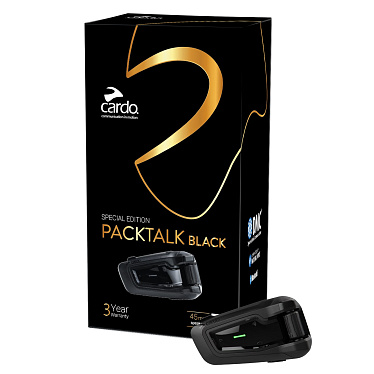 CARDO Мотогарнитура PACKTALK BOLD BLACK JBL SINGLE - магазин Motostyles