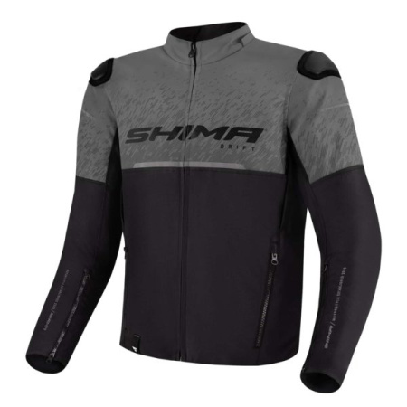 Мотокуртка текстильная SHIMA DRIFT серый - магазин Motostyles