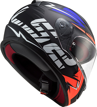 Мотошлем LS2 FF353 Rapid Cromo матовый/оранжевый/синий - магазин Motostyles