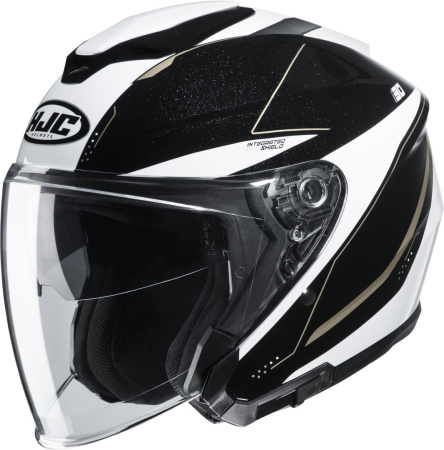 Мотошлем HJC I30 SLIGHT MC9 черный белый - магазин Motostyles