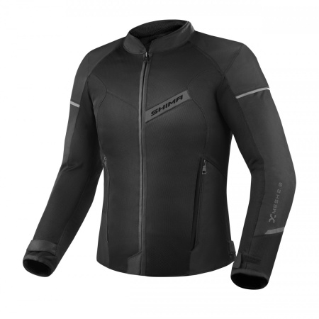 Мотокуртка текстильная SHIMA X-MESH 2.0 черный - магазин Motostyles