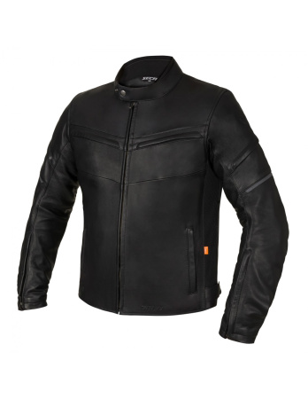 Мотокуртка кожаная Seca Darkside TFL D3O черный - магазин Motostyles