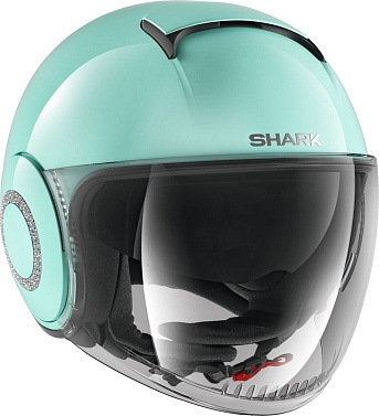 Мотошлем Shark Nano Crystal мятный - магазин Motostyles