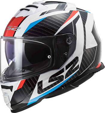 Мотошлем LS2 FF800 Storm Racer красный синий - магазин Motostyles