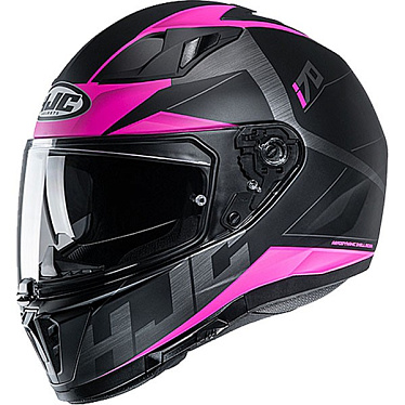 Мотошлем HJC i70 Eluma черный розовый - магазин Motostyles