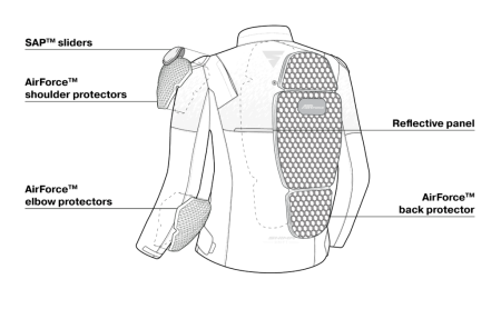 Мотокуртка женская текстильная SHIMA DRIFT серый