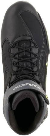 Мотоботы Alpinestars Faster 3 DRYSTAR черный/флуо/серый/желтый - магазин Motostyles