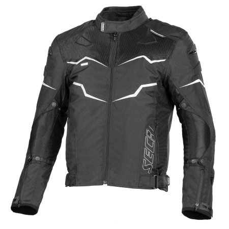 Мотокуртка текстильная Seca Stream III черный - магазин Motostyles