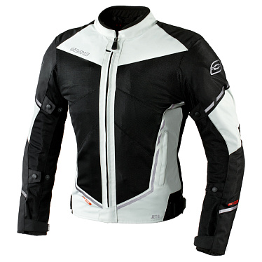 Мотокуртка текстильная Ozone JET II светлый черный