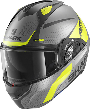Мотошлем Shark EVO GT Encke серый/желтый/матовый - магазин Motostyles
