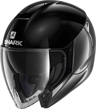 Мотошлем Shark Citycruiser Dual Blank черный серый - магазин Motostyles