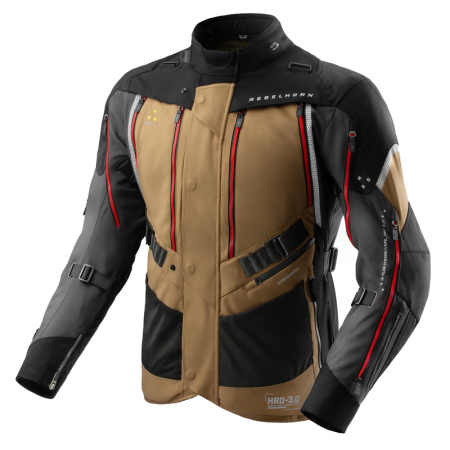 Мотокуртка текстильная Rebelhorn HardyIII серый песочный - магазин Motostyles