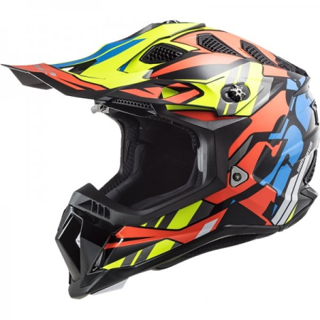 Мотошлем LS2 MX700 Subverter Evo Rascal черный оранжевый - магазин Motostyles