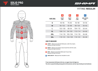 Мотокуртка текстильная SHIMA SOLID PRO черный - магазин Motostyles