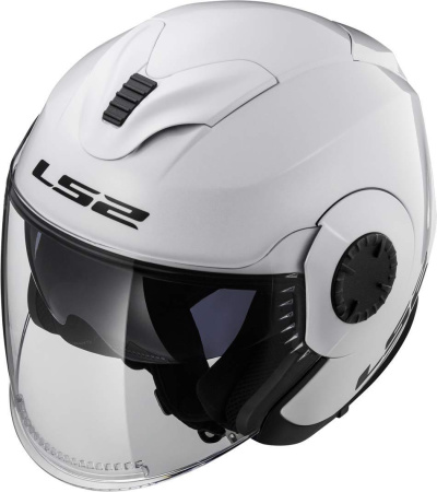 Мотошлем LS2 OF570 Verso mono глянцевый белый - магазин Motostyles