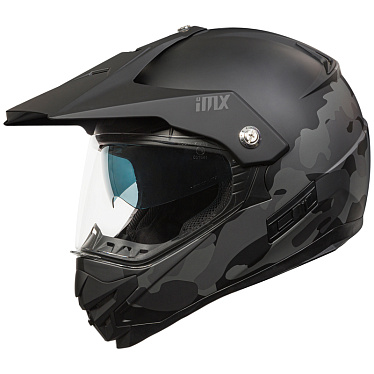 Мотошлем IMX MXT-01 черный камуфлированный - магазин Motostyles